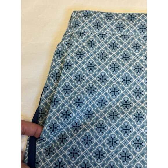 FAIR HARBOR Swim Trunks Men 36 Blue Geometric Lined 6" Shorts Pockets Beach Surf - Picture 6 of 13